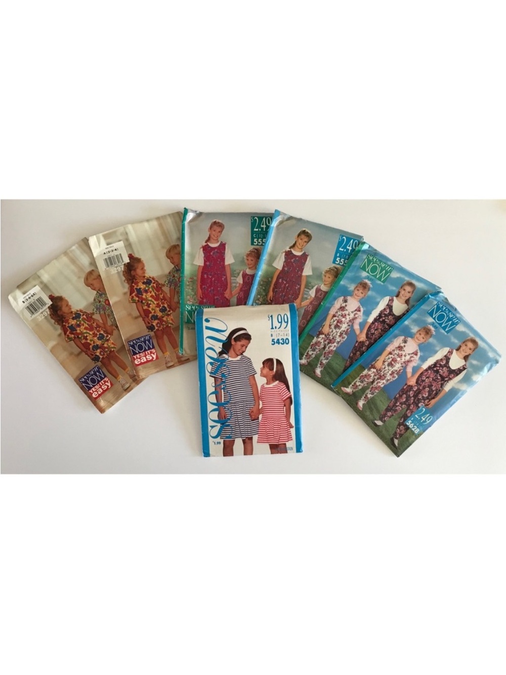 Set of 7 See & Sew Patterns Girls Boys